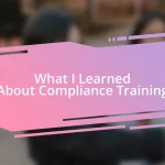 What I Learned About Compliance Training